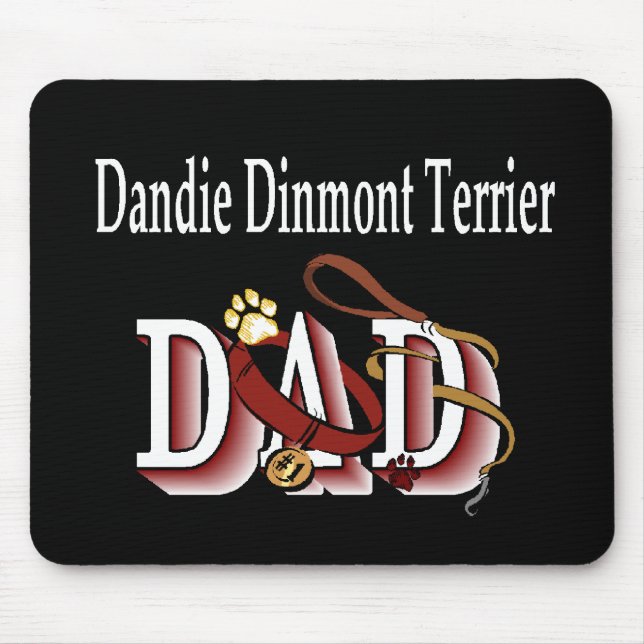 Dandie Dinmont Terrier Vater Gifts Mousepad (Vorne)