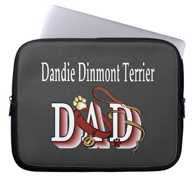 Dandie Dinmont Terrier VATER Laptopschutzhülle (Vorderseite)