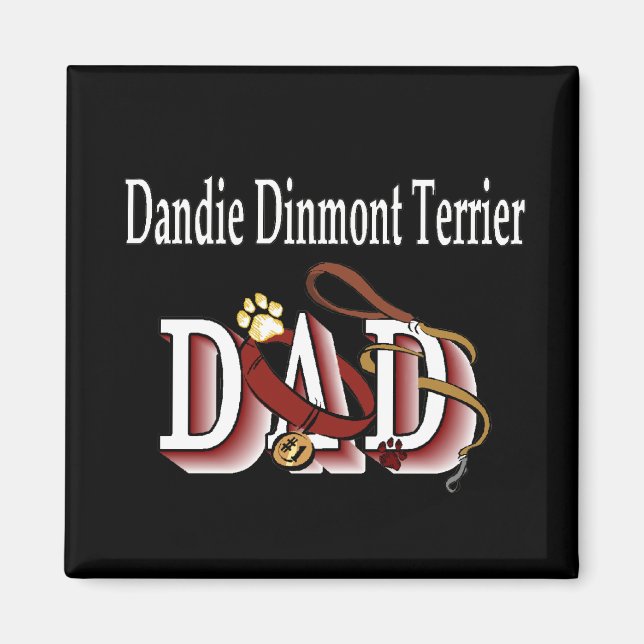 Dandie Dinmont Terrier VATER Magnet (Vorne)