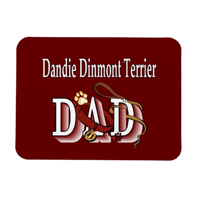 Dandie Dinmont Terrier VATER Magnet (Horizontal)