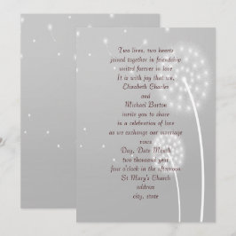 Dandilion Puffs, grau, stilvoll, Einladung zur Hoc