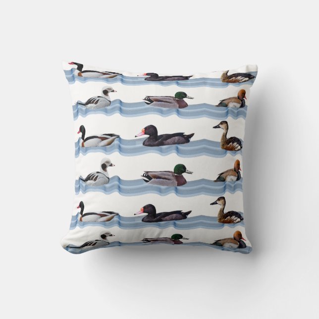 Dandy Ducks Pillow (Farbe auswählen) Kissen (Vorderseite)
