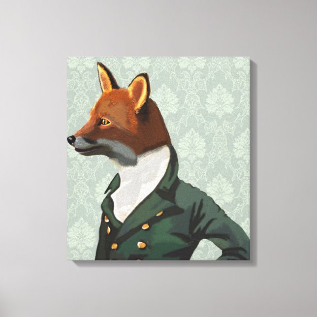 Dandy Fox Portrait Leinwanddruck (Vorderseite)