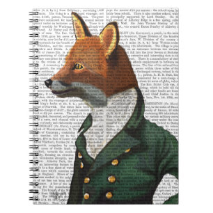 Dandy Fox Portrait Notizblock