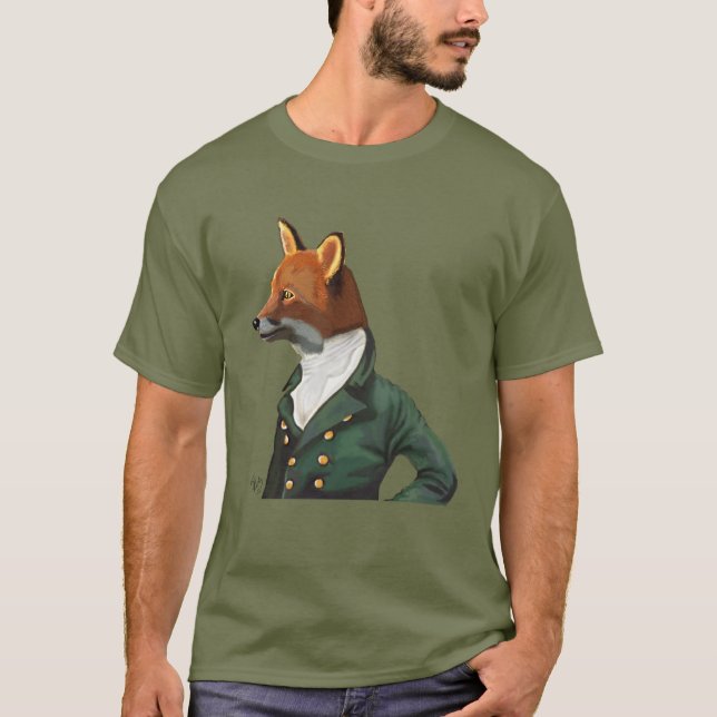 Dandy Fox Portrait T-Shirt (Vorderseite)