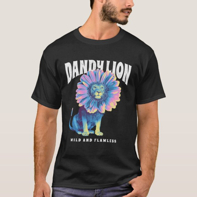 Dandy Löwe wild und makellos T-Shirt (Vorderseite)