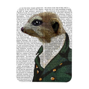 Dandy Meerkat Portrait Magnet