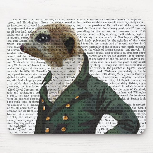 Dandy Meerkat Portrait Mousepad (Vorne)