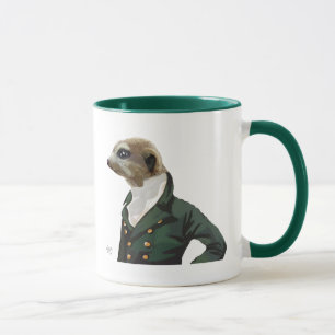 Dandy Meerkat Portrait Tasse
