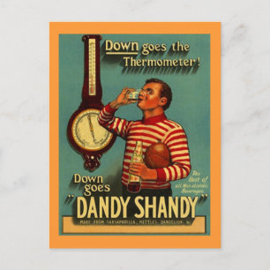 DANDY SHANDY Getränkewerbung Vintage Werbung Re~PC Postkarte