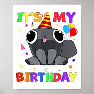 Dandys Pebble Geburtstagsdekoration Welt für Kinde Poster