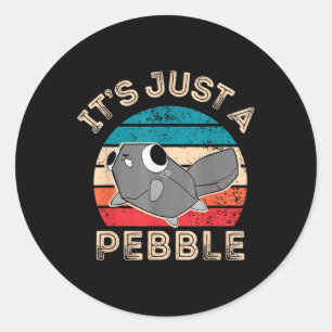 Dandys World Pebble _ Es ist nur ein Kiesel Kinder Runder Aufkleber