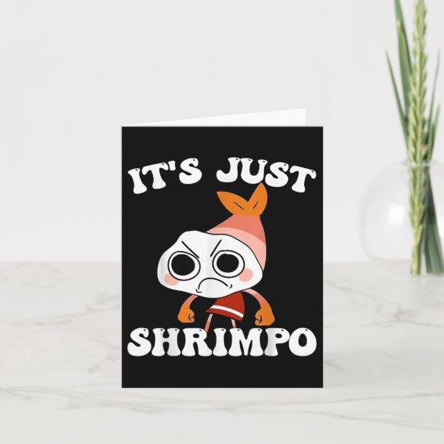 Dandys World Pebble _ its Just Shrimpo Kids Dandys Karte (Vorderseite)