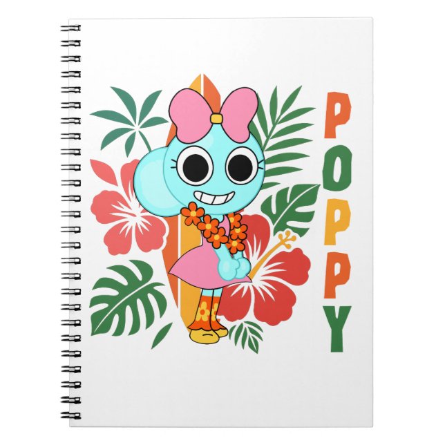 Dandy's World School Mohnblumen Notizbuch  Notizblock (Vorderseite)
