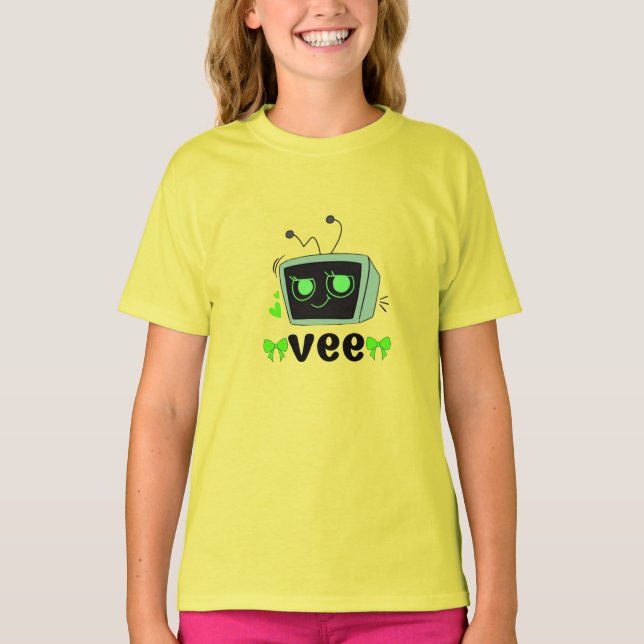 Dandy's World Vee Costume - Fun Character T-Shirt (Vorderseite)