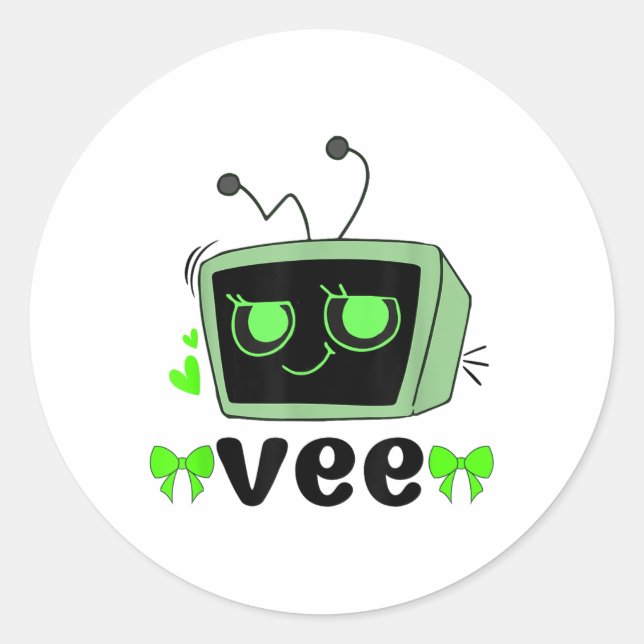 Dandys World Vee Kostüme für Kinder und Erwachsene Runder Aufkleber (Vorderseite)