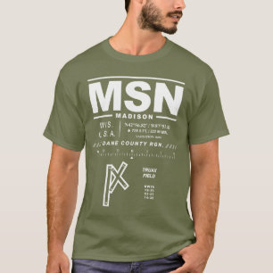 Dane Landkreis Regional Airport MSN T - Shirt