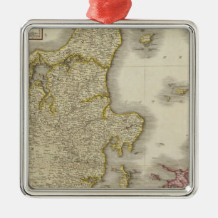 Dänemark 3 ornament aus metall