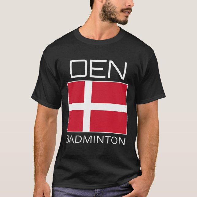 Dänemark Badminton Team Danish Athlete Den Flag Pr T-Shirt (Vorderseite)