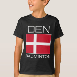 Dänemark Badminton Team Danish Athlete Den Flag Pr T-Shirt