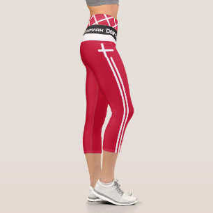 Dänemark & Dänemark Flag Mode, Fitness, Sporthaf Capri Leggings