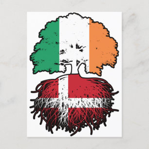 Dänemark Dänemark Irland Treots Flag Postkarte