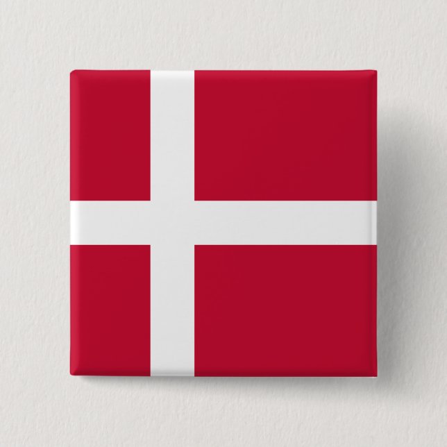 Dänemark (dänische Flagge) Button (Vorderseite)