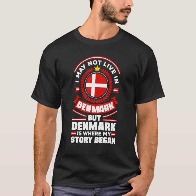 Dänemark dänische Flagge Dänemark Zitat T-Shirt (Vorderseite)