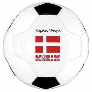 Dänemark Dänische Flagge Personalisiert Fußball