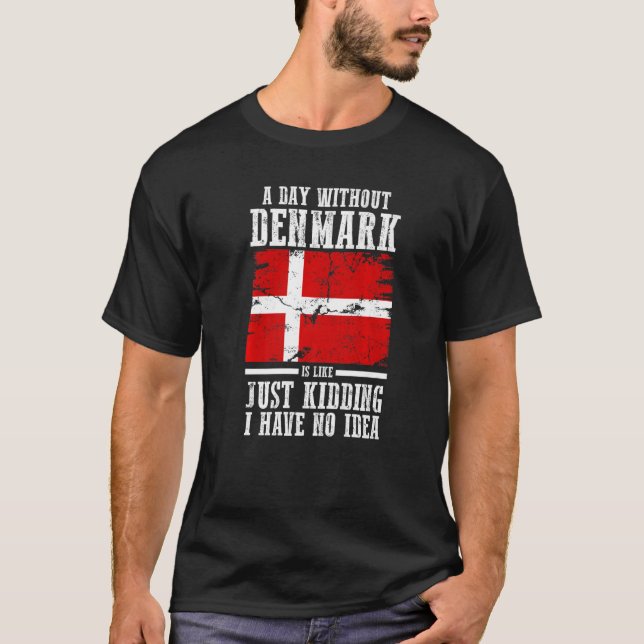 Dänemark dänische Flagge T-Shirt (Vorderseite)