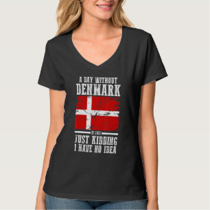 Dänemark Dänische Flagge T-Shirt