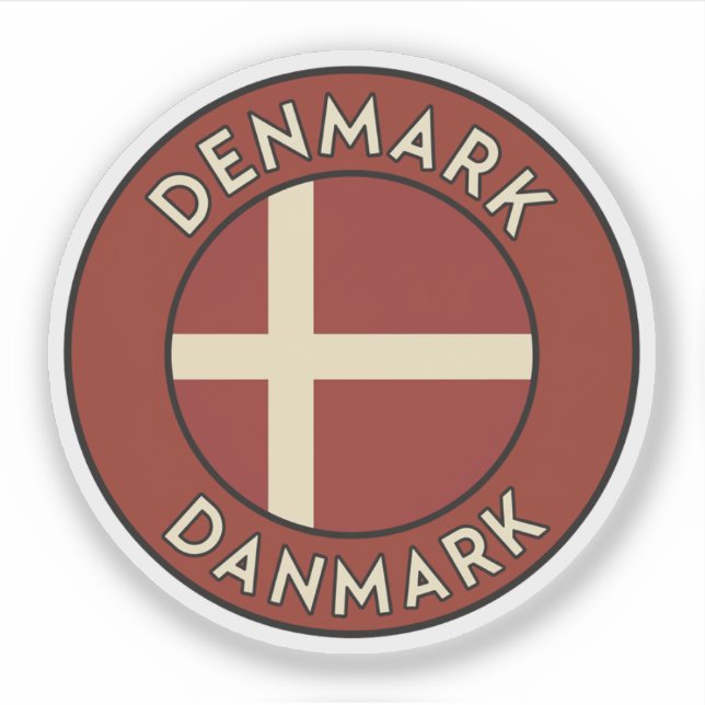 Dänemark Danmark  Aufkleber (Vorderseite)