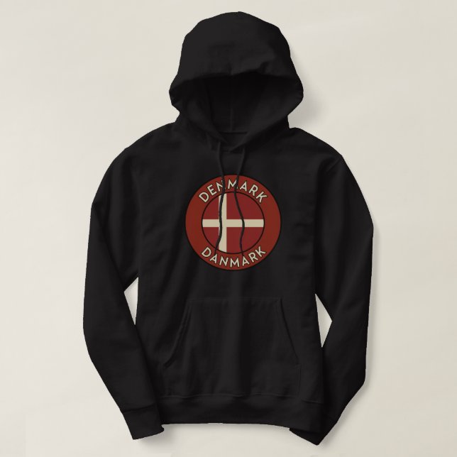 Dänemark Danmark  Hoodie (Design vorne)