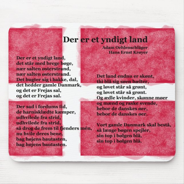 Dänemark - Der er et yndigt land Mousepad (Vorne)
