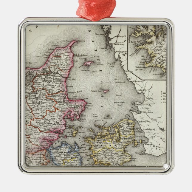 Dänemark, Deutschland Ornament Aus Metall (Vorne)