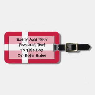 Dänemark Easy ID Personal Flag Gepäckanhänger