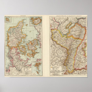 Dänemark, Elsass-Lothringen, Pfalz Poster