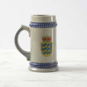 Dänemark-Emblem Bierglas