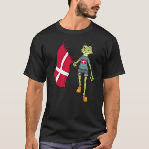 Dänemark Fan Frog T-Shirt