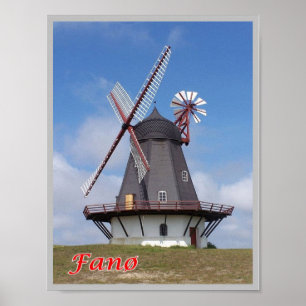 Dänemark - Fanø - Leuchtturm - Poster