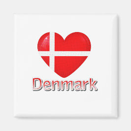 Dänemark Flag Cutout Magnet