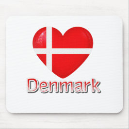 Dänemark Flag Cutout Mousepad