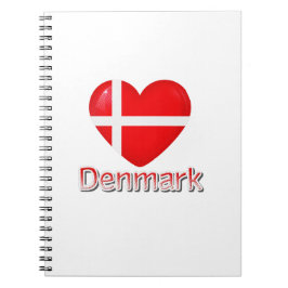 Dänemark Flag Cutout Notizblock