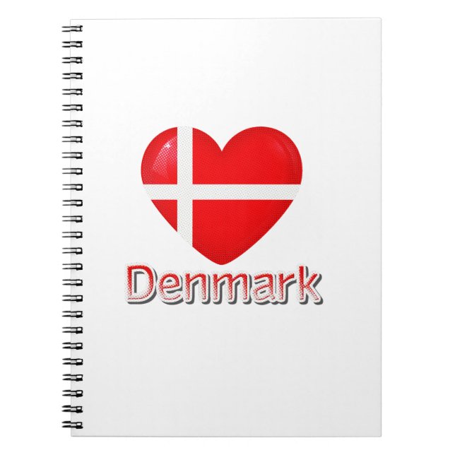 Dänemark Flag Cutout Notizblock (Vorderseite)