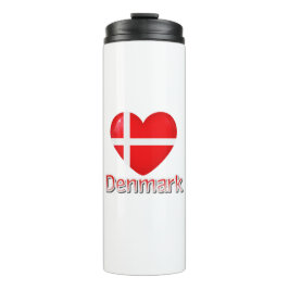 Dänemark Flag Cutout Thermosbecher