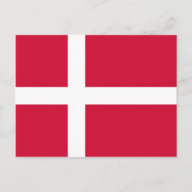 Dänemark Flag DK Postkarte (Vorderseite)