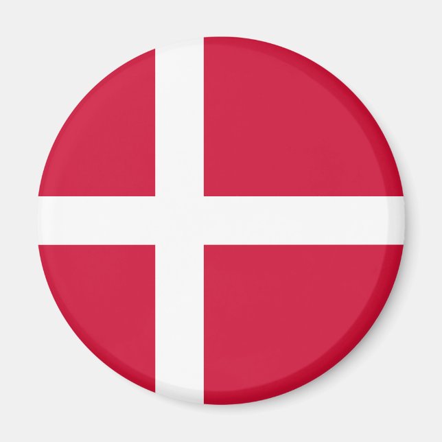 Dänemark Flag Magnet (Vorne)