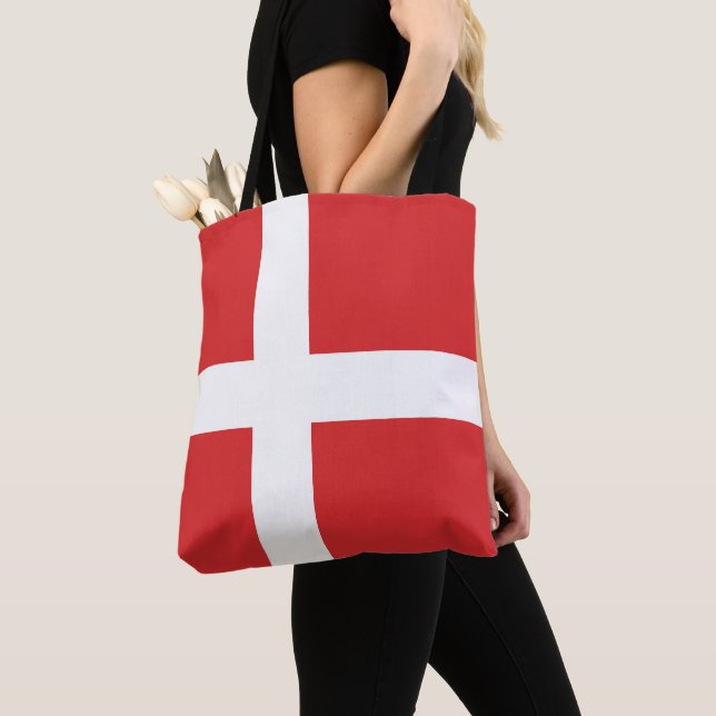 Dänemark-Flagge (Von Nahem)