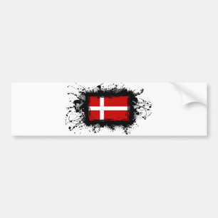 Dänemark-Flagge Autoaufkleber