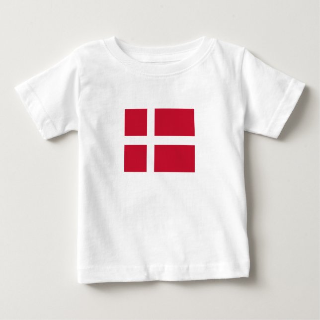 Dänemark Flagge Baby T-shirt (Vorderseite)